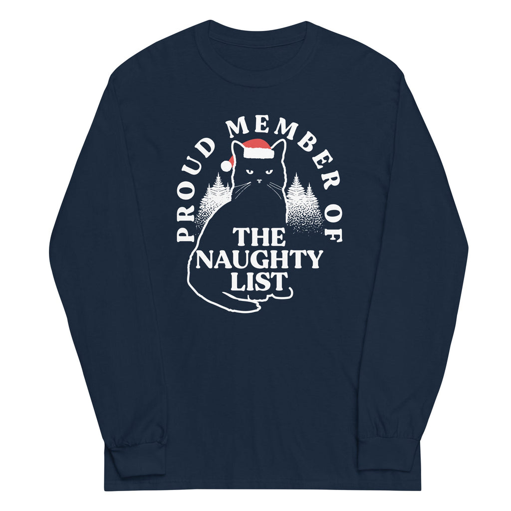 The Naughty List Unisex Long Sleeve Tee Hoodie, Sweatshirt | CoreVibeTees.com (Image 3)