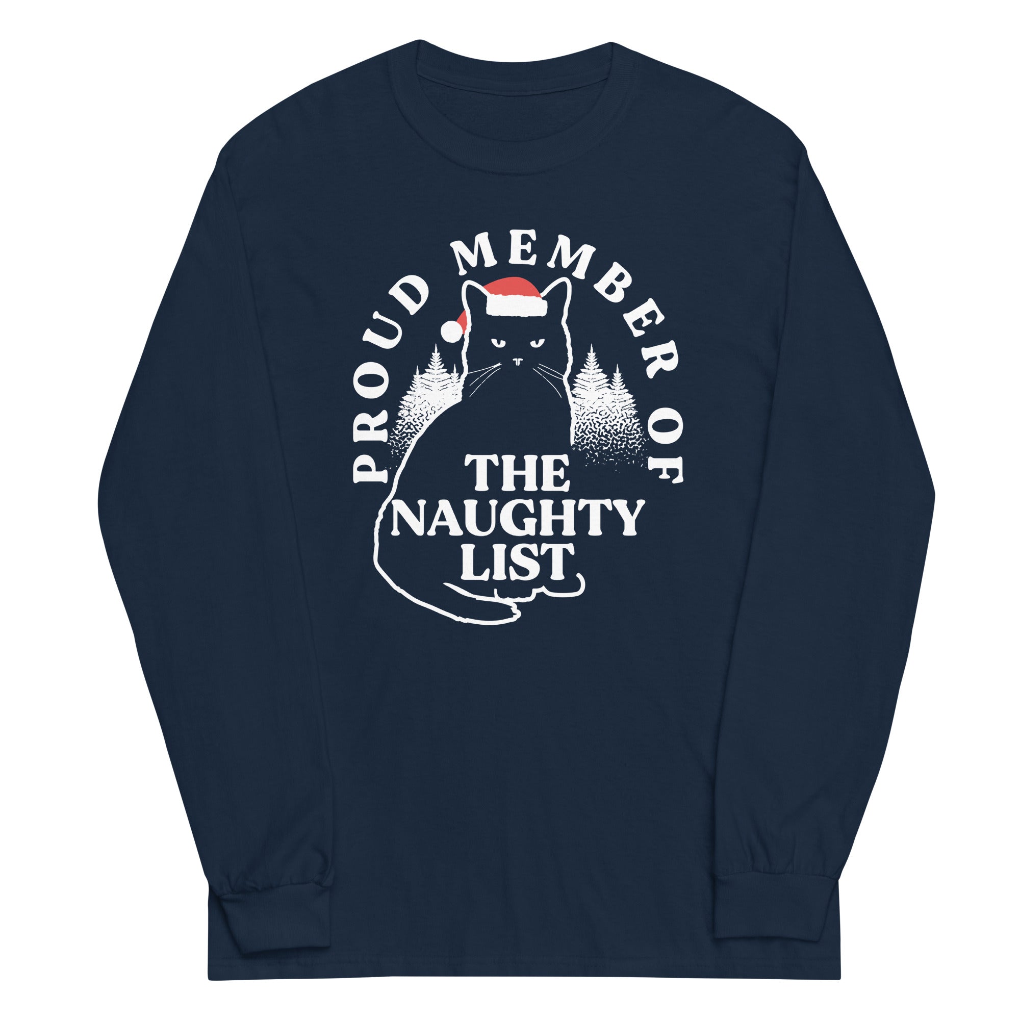 The Naughty List Unisex Long Sleeve Tee Hoodie, Sweatshirt | CoreVibeTees.com (Image 3)