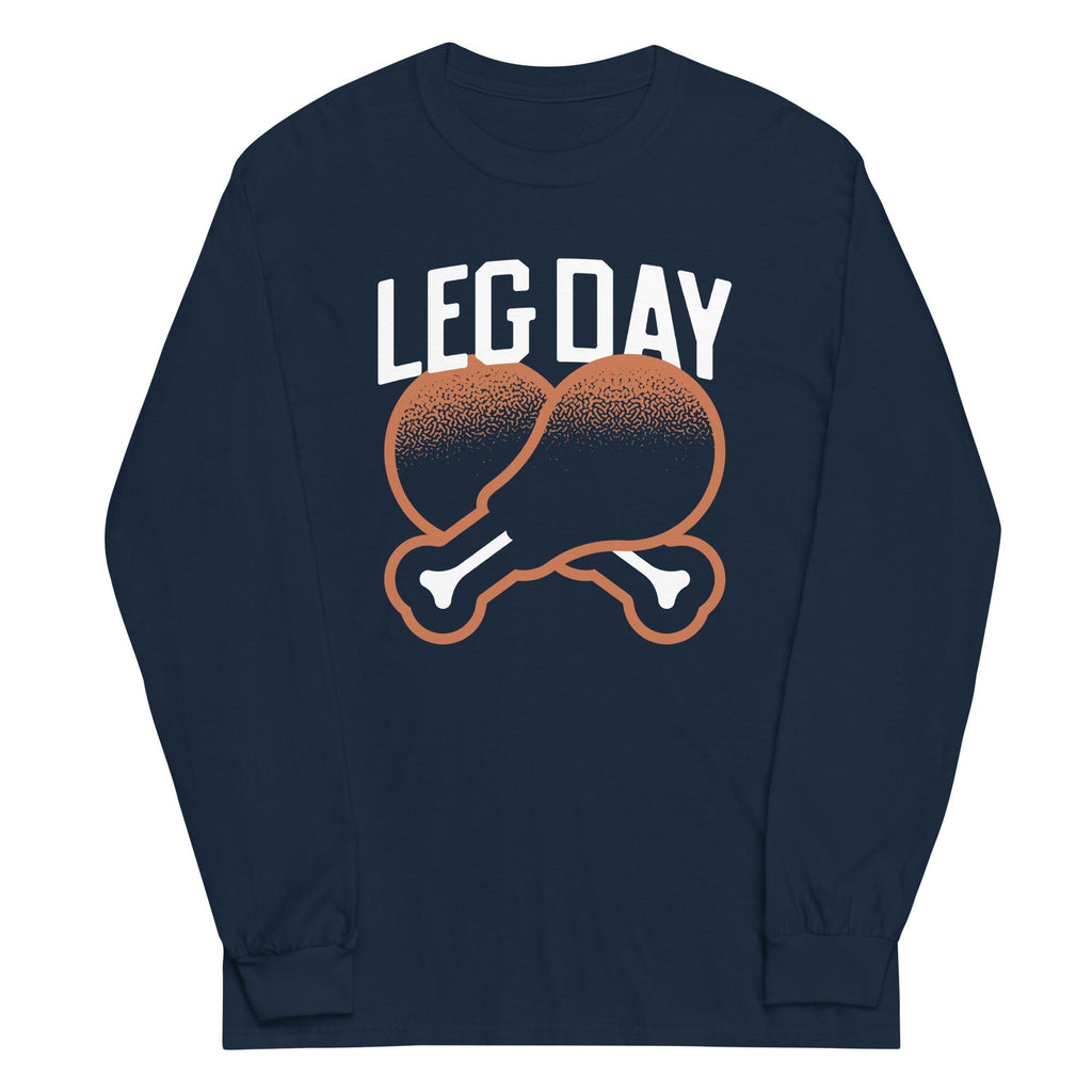 Leg Day Unisex Long Sleeve Tee Hoodie, Sweatshirt | CoreVibeTees.com (Image 2)