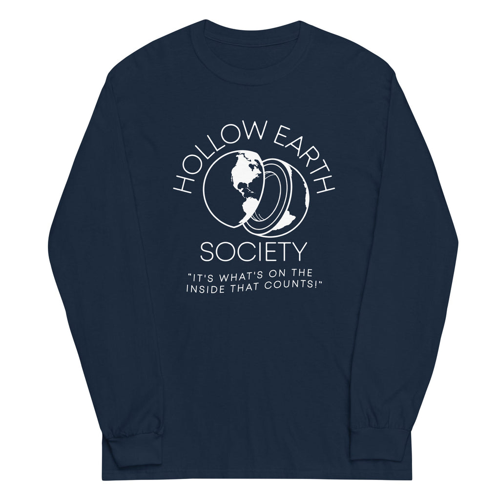 Hollow Earth Society Unisex Long Sleeve Tee Hoodie, Sweatshirt | CoreVibeTees.com (Image 2)