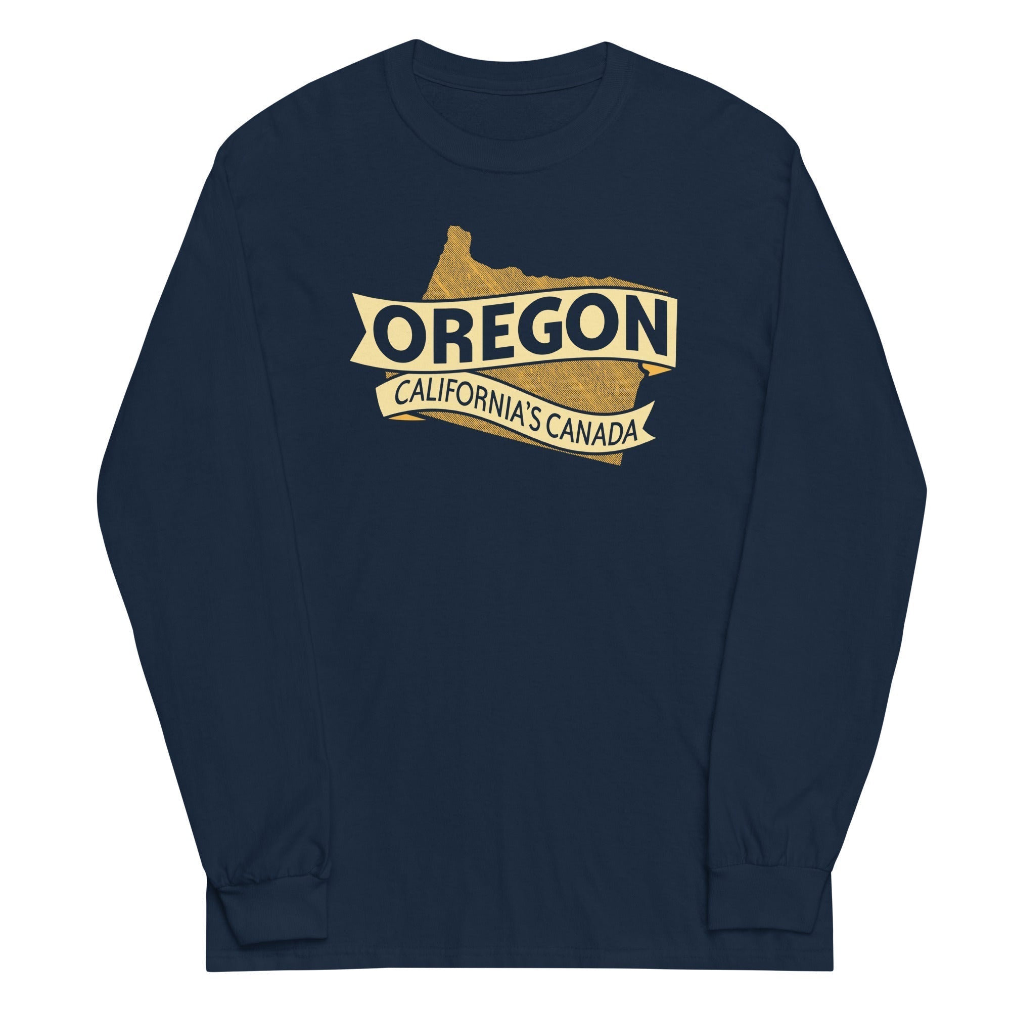 Oregon California's Canada Unisex Long Sleeve Tee Hoodie, Sweatshirt | CoreVibeTees.com (Image 2)