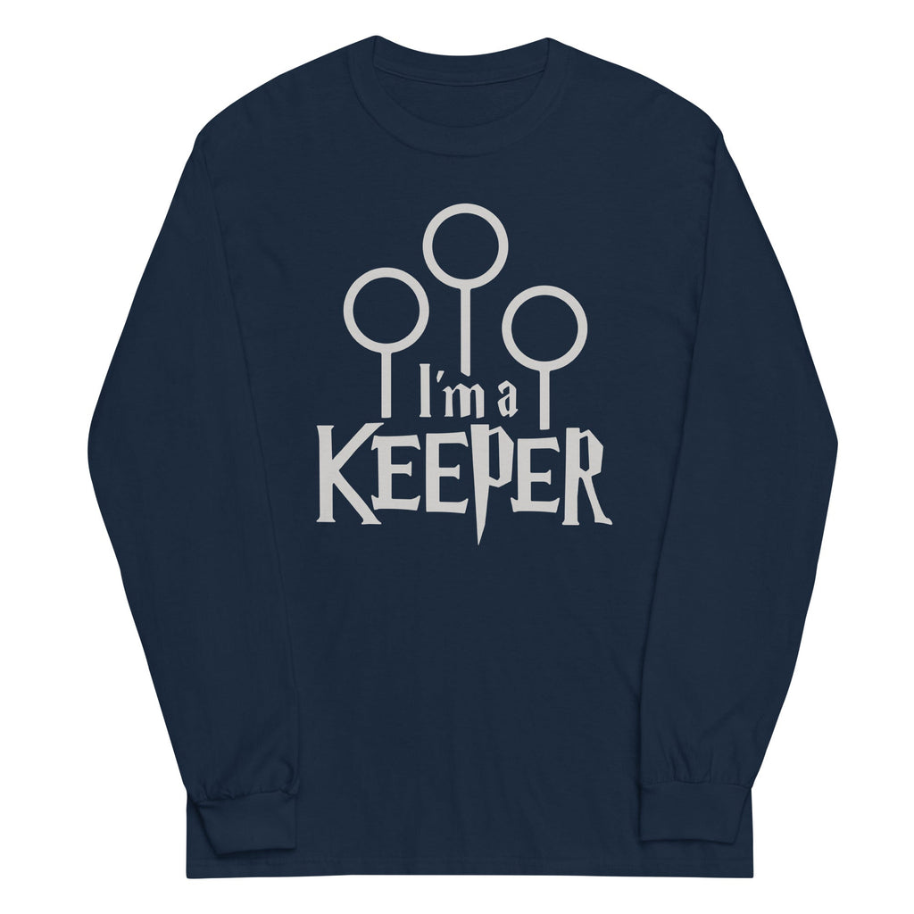 I'm A Keeper Unisex Long Sleeve Tee Hoodie, Sweatshirt | CoreVibeTees.com (Image 3)