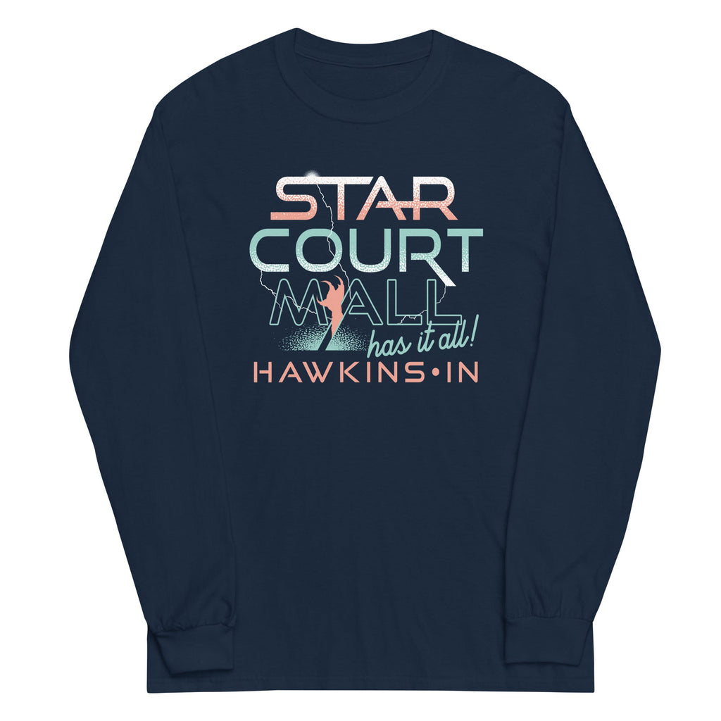 Starcourt Mall Unisex Long Sleeve Tee Hoodie, Sweatshirt | CoreVibeTees.com (Image 3)