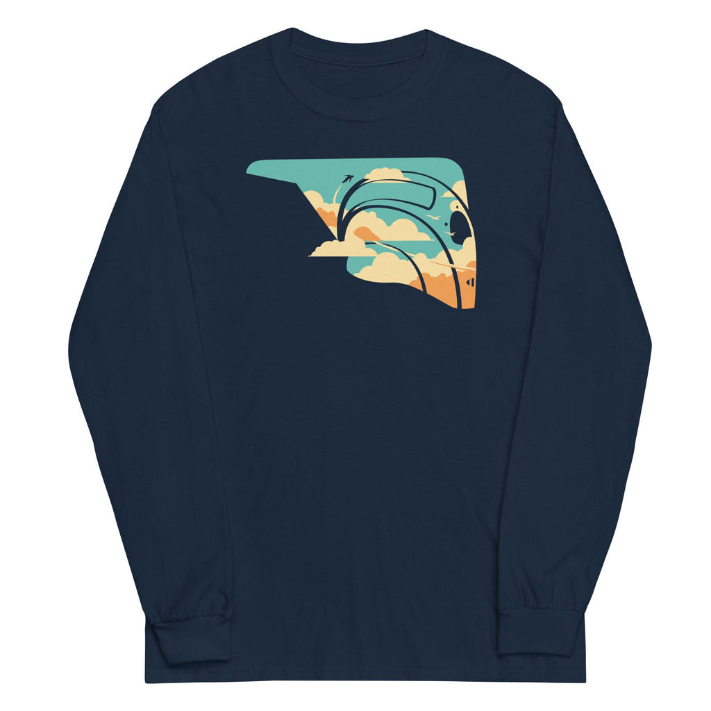 Sky Rocket Unisex Long Sleeve Tee Hoodie, Sweatshirt | CoreVibeTees.com (Image 3)