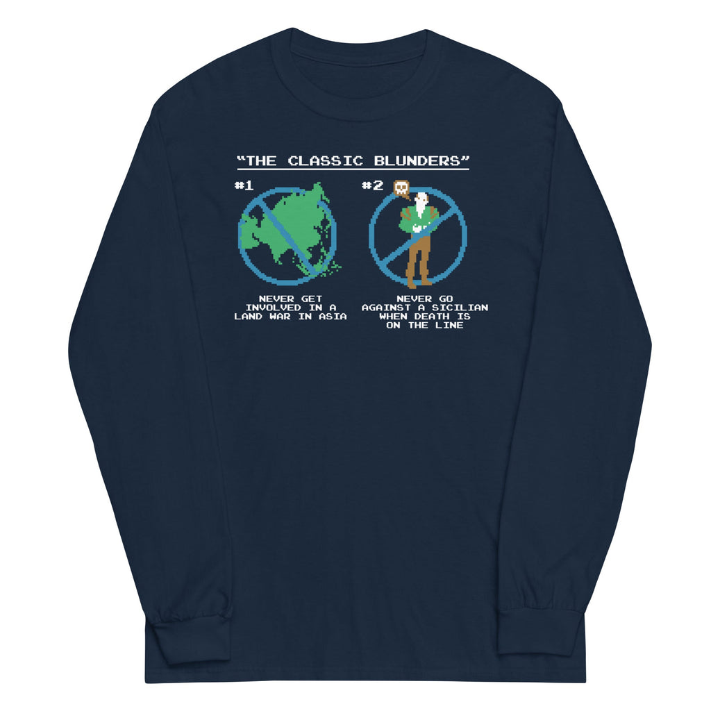 The Classic Blunders Unisex Long Sleeve Tee Hoodie, Sweatshirt | CoreVibeTees.com (Image 2)