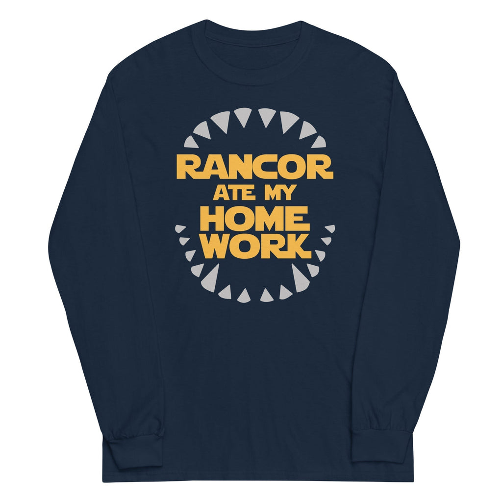 Rancor Ate My Homework Unisex Long Sleeve Tee Hoodie, Sweatshirt | CoreVibeTees.com (Image 2)