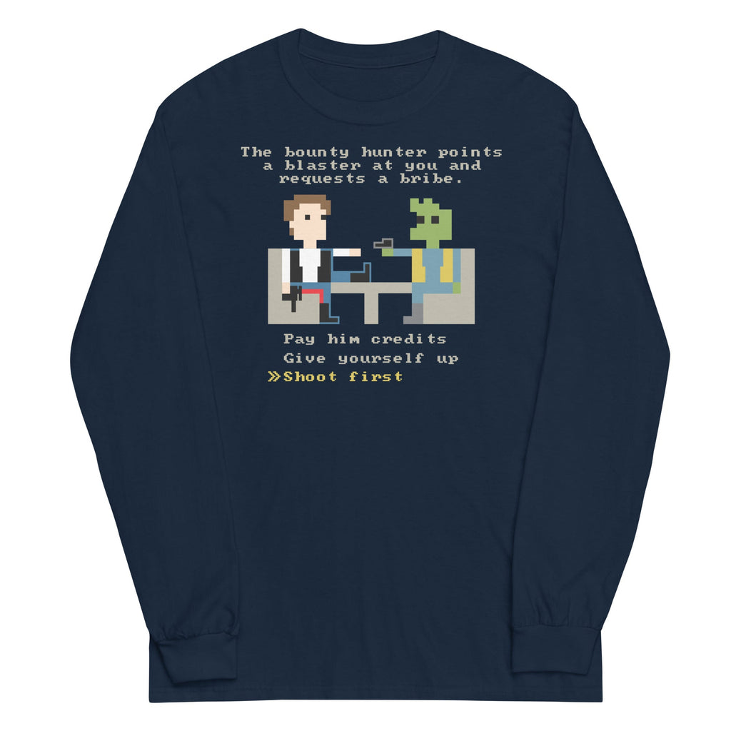 The Bounty Hunter Unisex Long Sleeve Tee Hoodie, Sweatshirt | CoreVibeTees.com (Image 3)