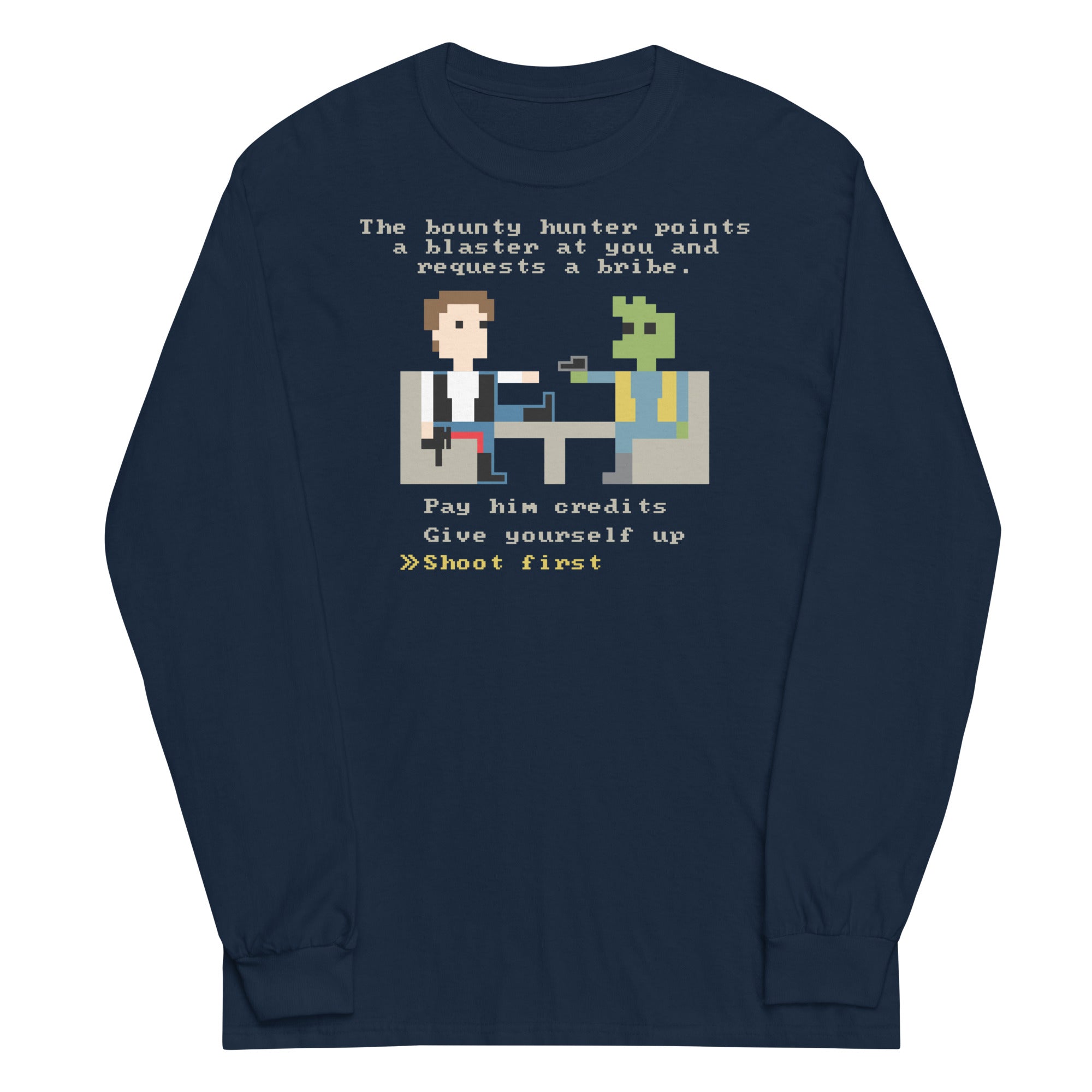 The Bounty Hunter Unisex Long Sleeve Tee Hoodie, Sweatshirt | CoreVibeTees.com (Image 3)