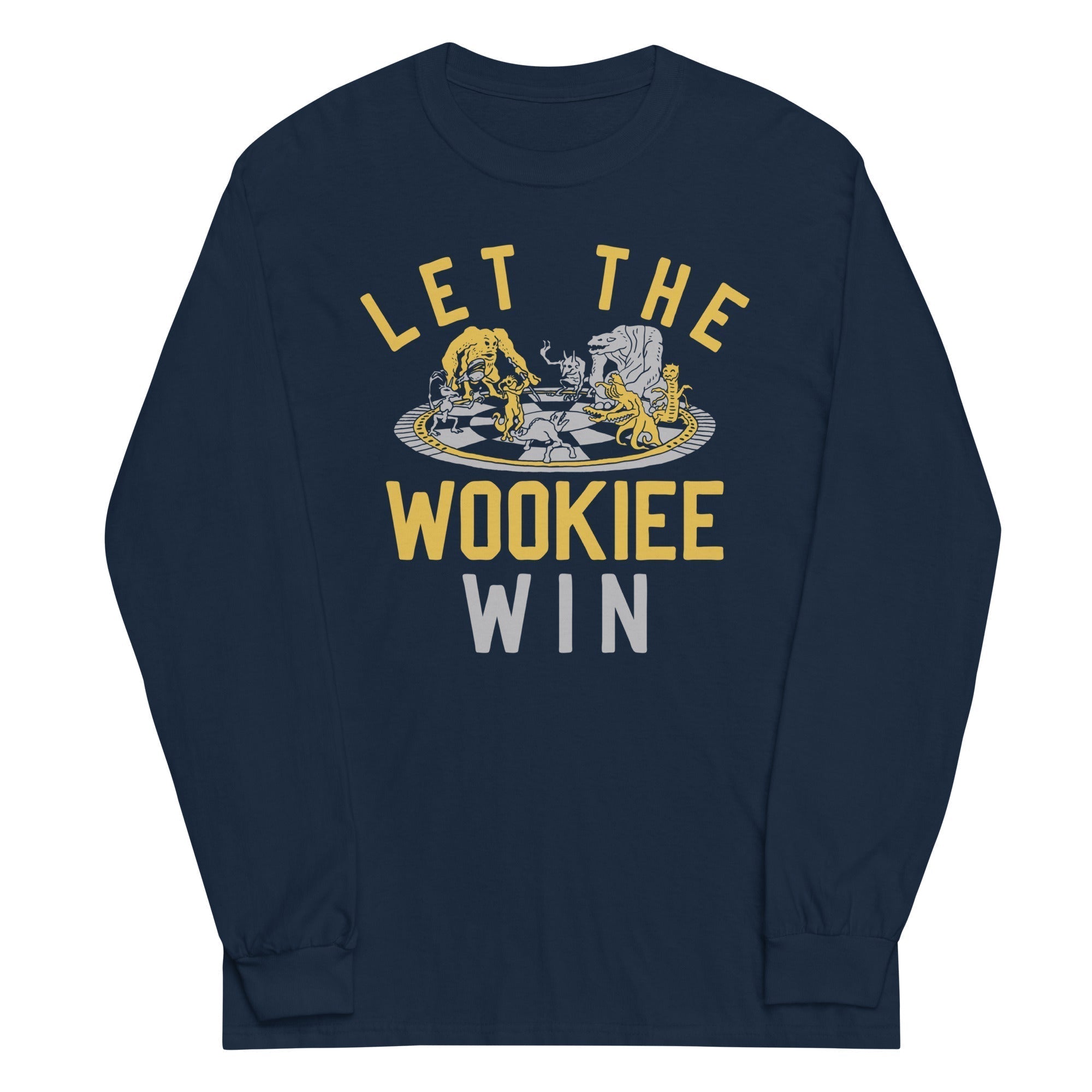 Let The Wookiee Win Unisex Long Sleeve Tee Hoodie, Sweatshirt | CoreVibeTees.com (Image 2)