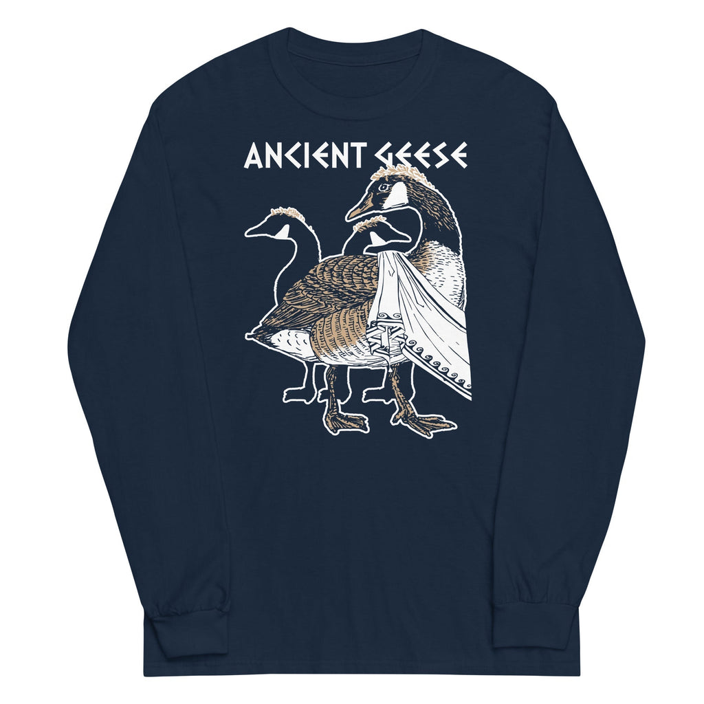 Ancient Geese Unisex Long Sleeve Tee Hoodie, Sweatshirt | CoreVibeTees.com (Image 3)