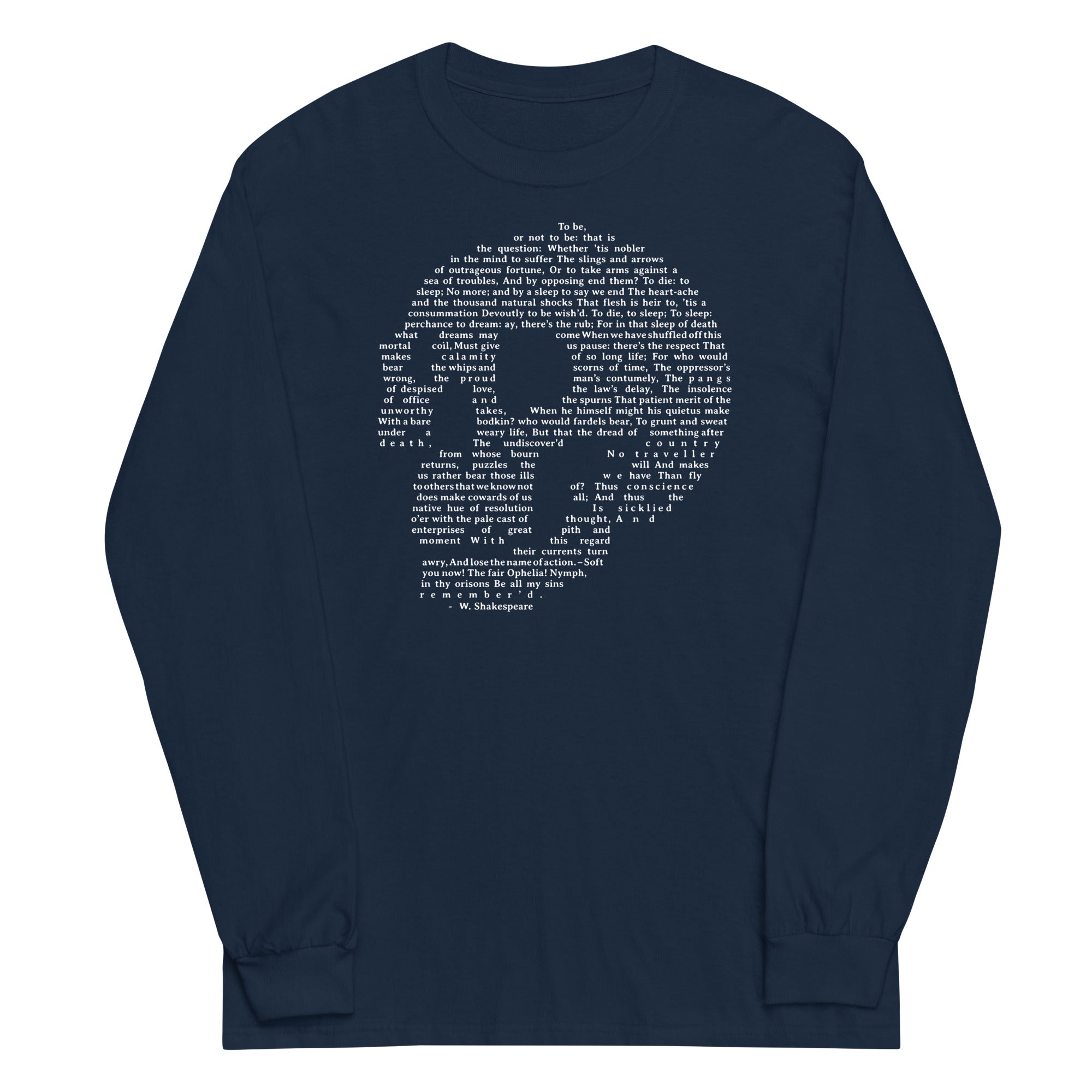Hamlet Soliloquy Unisex Long Sleeve Tee Hoodie, Sweatshirt | CoreVibeTees.com (Image 2)