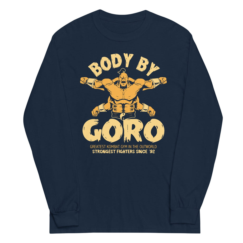 Body By Goro Unisex Long Sleeve Tee Hoodie, Sweatshirt | CoreVibeTees.com (Image 3)