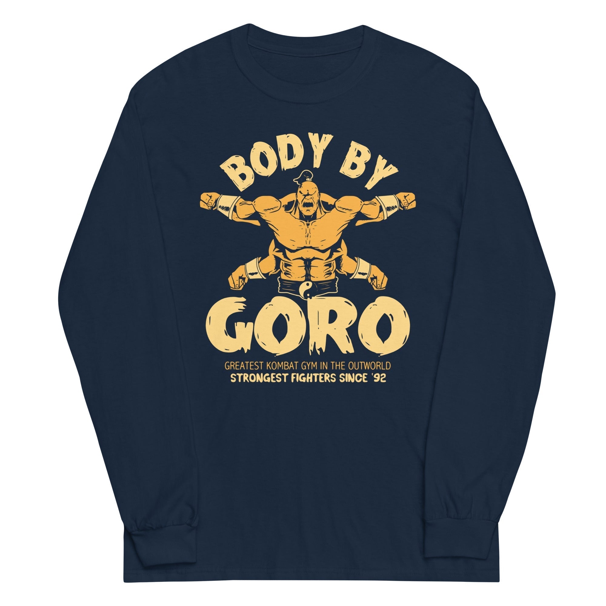 Body By Goro Unisex Long Sleeve Tee Hoodie, Sweatshirt | CoreVibeTees.com (Image 3)