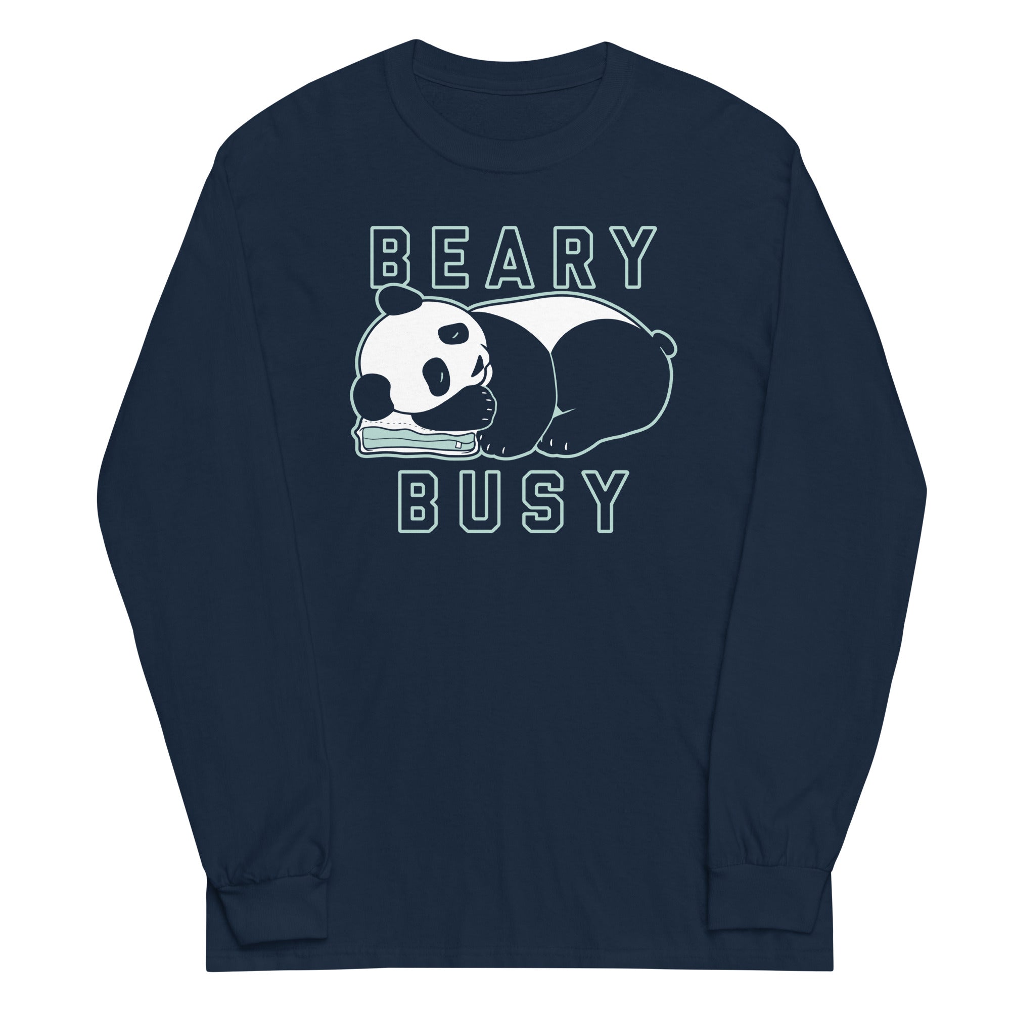 Beary Busy Unisex Long Sleeve Tee Hoodie, Sweatshirt | CoreVibeTees.com (Image 2)