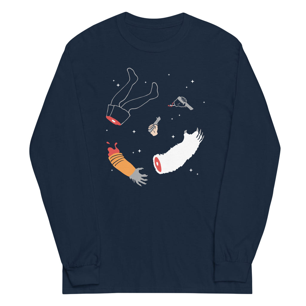 Floating Limbs Unisex Long Sleeve Tee Hoodie, Sweatshirt | CoreVibeTees.com (Image 2)