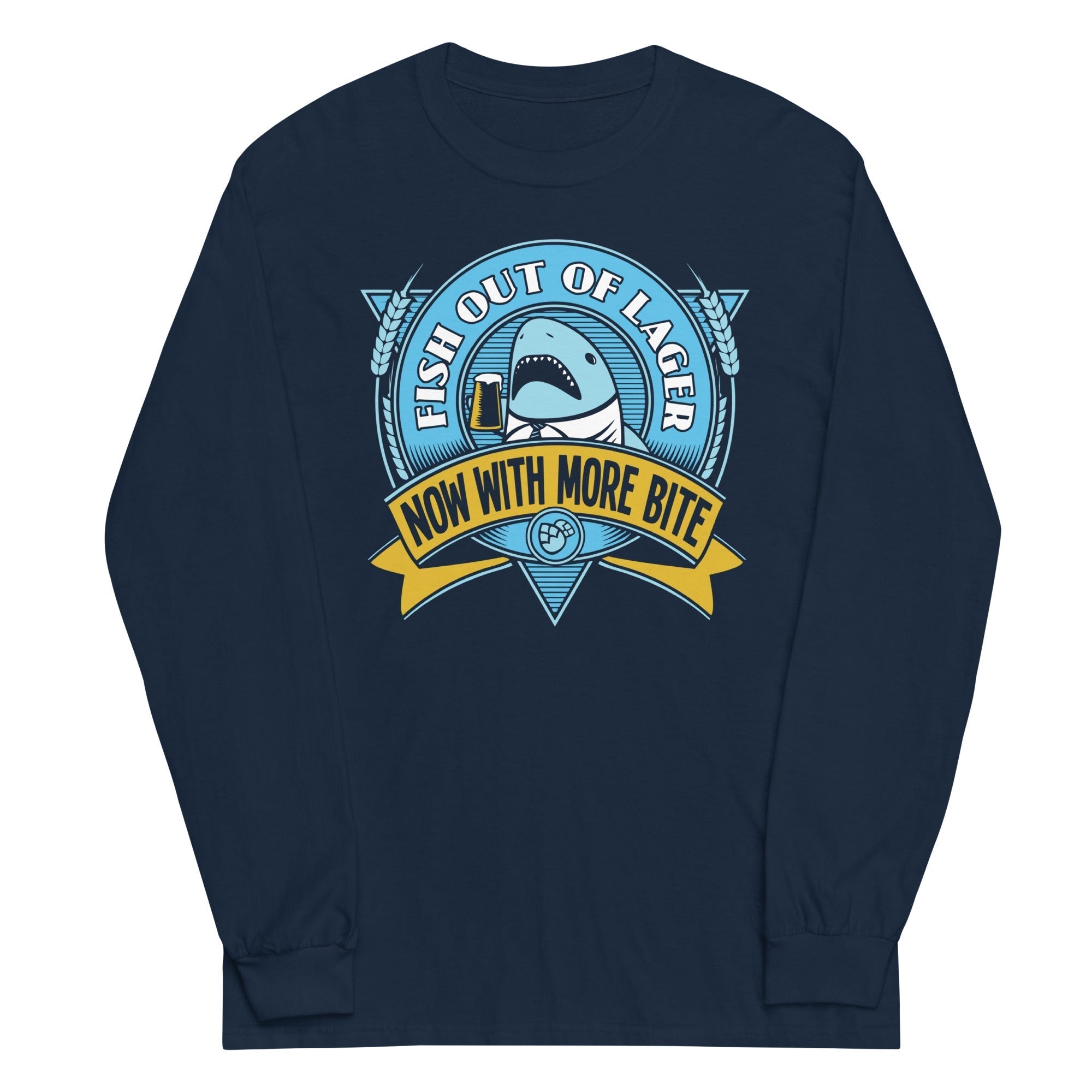 Fish Out Of Lager Unisex Long Sleeve Tee Hoodie, Sweatshirt | CoreVibeTees.com (Image 3)