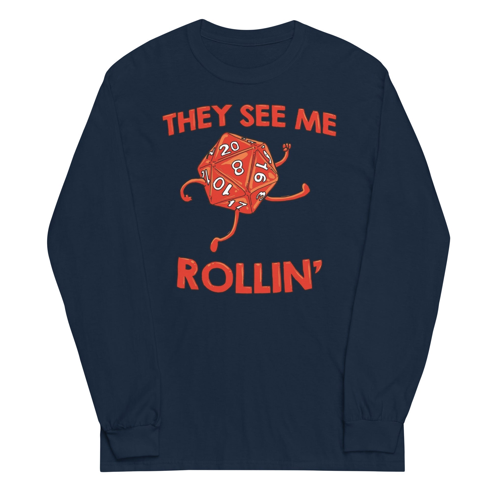 They See Me Rollin' Unisex Long Sleeve Tee Hoodie, Sweatshirt | CoreVibeTees.com (Image 2)