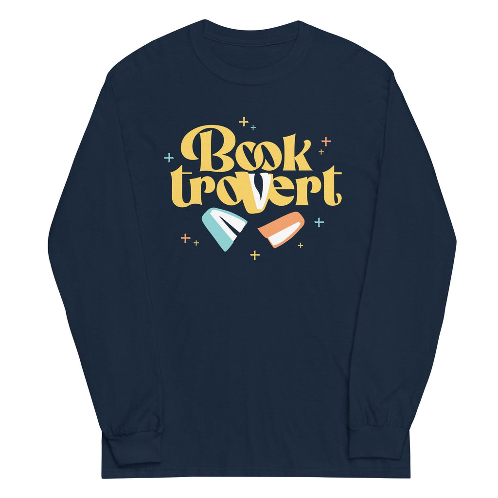 Booktrovert Unisex Long Sleeve Tee Hoodie, Sweatshirt | CoreVibeTees.com (Image 3)