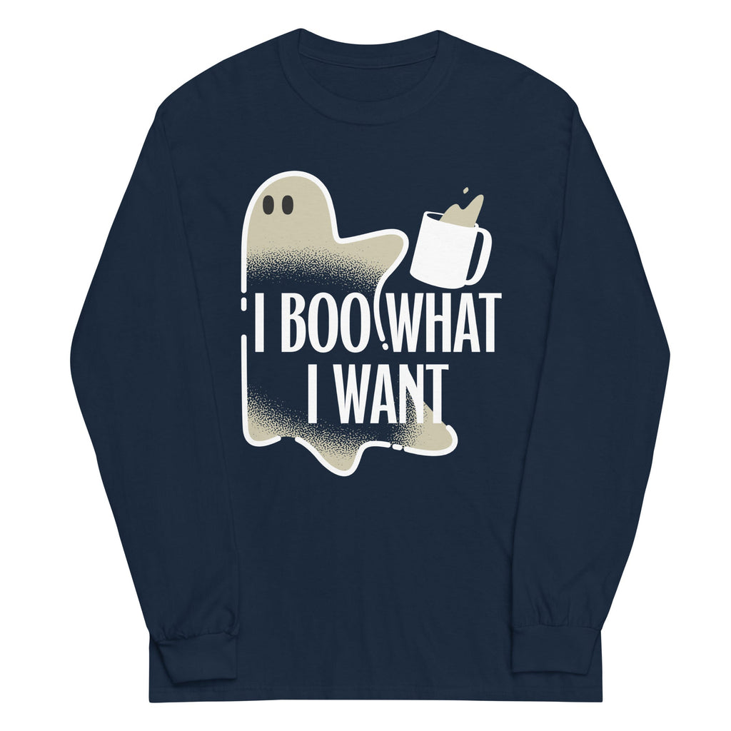 I Boo What I Want Unisex Long Sleeve Tee Hoodie, Sweatshirt | CoreVibeTees.com (Image 2)