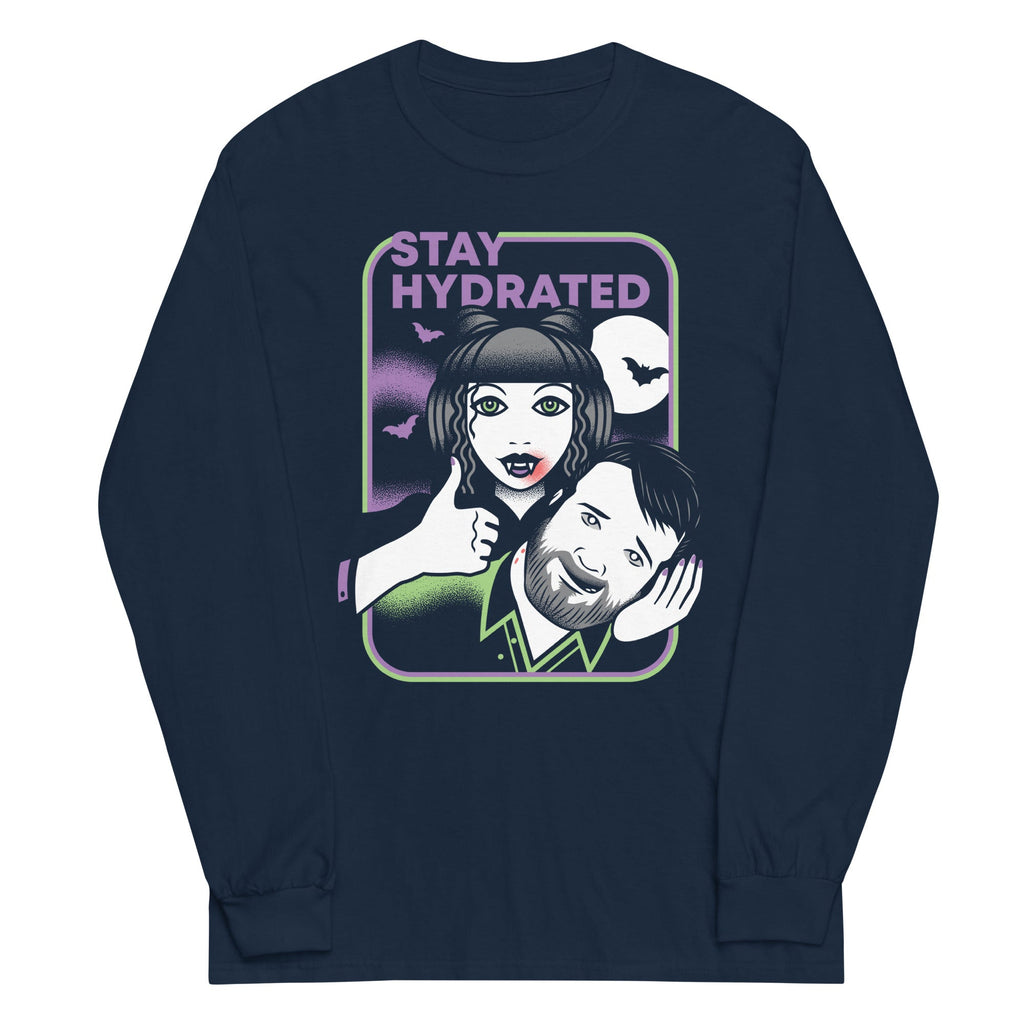 Stay Hydrated Unisex Long Sleeve Tee Hoodie, Sweatshirt | CoreVibeTees.com (Image 2)