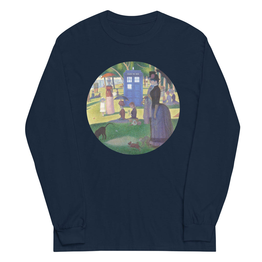 Tardis On La Grande Unisex Long Sleeve Tee Hoodie, Sweatshirt | CoreVibeTees.com (Image 1)