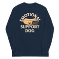 Emotional Support Dog Unisex Long Sleeve Tee Hoodie, Sweatshirt | CoreVibeTees.com (Image 1)