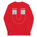 Stay Positive Unisex Long Sleeve Tee Hoodie, Sweatshirt | CoreVibeTees.com (Image 1)