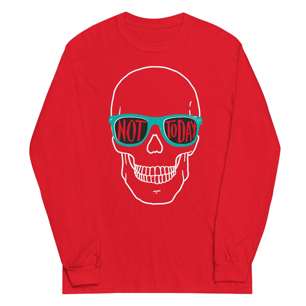 Not Today Unisex Long Sleeve Tee Hoodie, Sweatshirt | CoreVibeTees.com (Image 2)