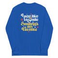 I Just Like To Smile Smiling's My Favorite Unisex Long Sleeve Tee Hoodie, Sweatshirt | CoreVibeTees.com (Image 1)