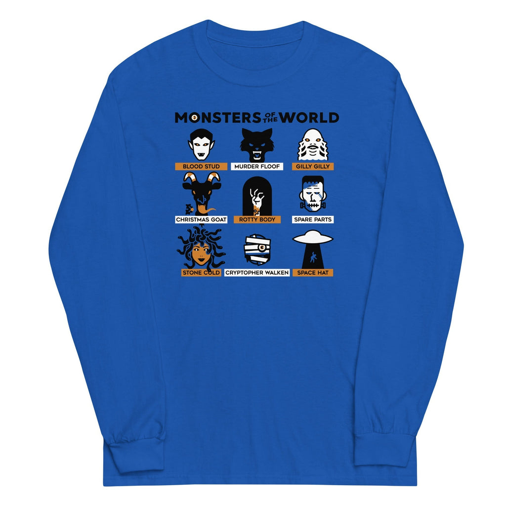 Monsters Of The World Unisex Long Sleeve Tee Hoodie, Sweatshirt | CoreVibeTees.com (Image 2)