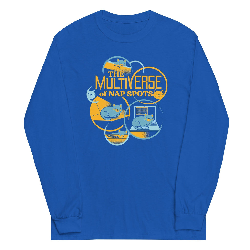 The Multiverse Of Nap Spots Unisex Long Sleeve Tee Hoodie, Sweatshirt | CoreVibeTees.com (Image 1)