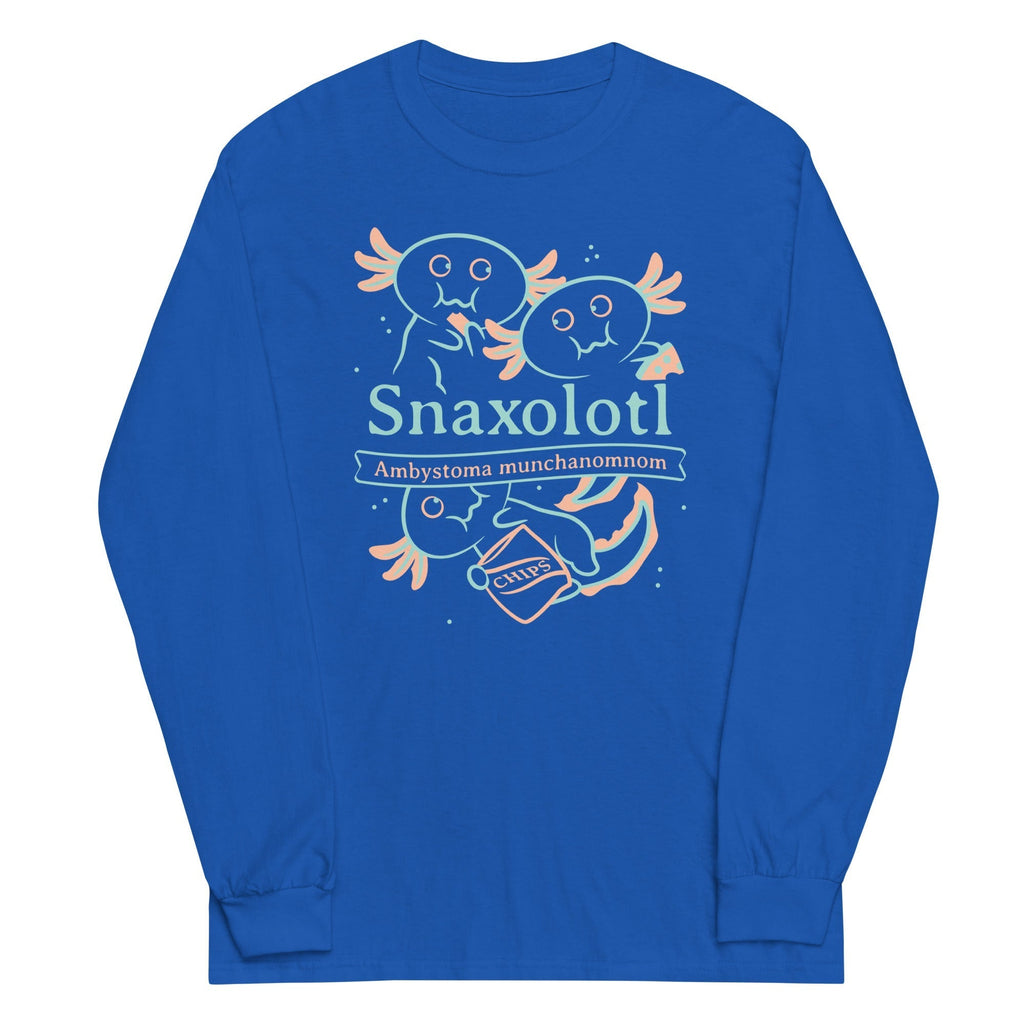 Snaxolotl Unisex Long Sleeve Tee Hoodie, Sweatshirt | CoreVibeTees.com (Image 1)