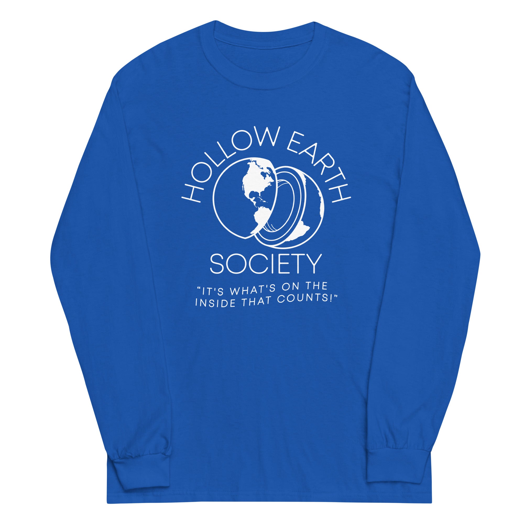 Hollow Earth Society Unisex Long Sleeve Tee Hoodie, Sweatshirt | CoreVibeTees.com (Image 4)