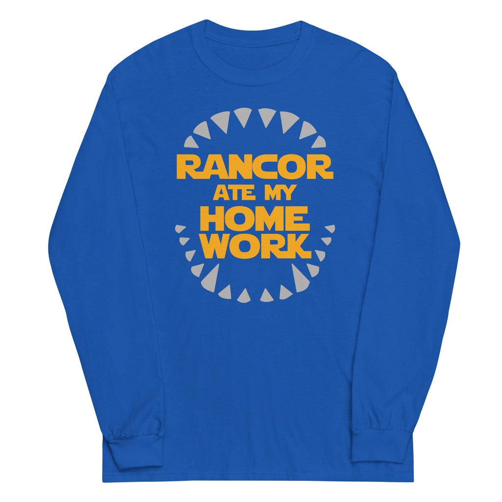 Rancor Ate My Homework Unisex Long Sleeve Tee Hoodie, Sweatshirt | CoreVibeTees.com (Image 4)