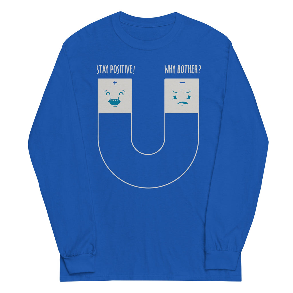 Stay Positive Unisex Long Sleeve Tee Hoodie, Sweatshirt | CoreVibeTees.com (Image 5)