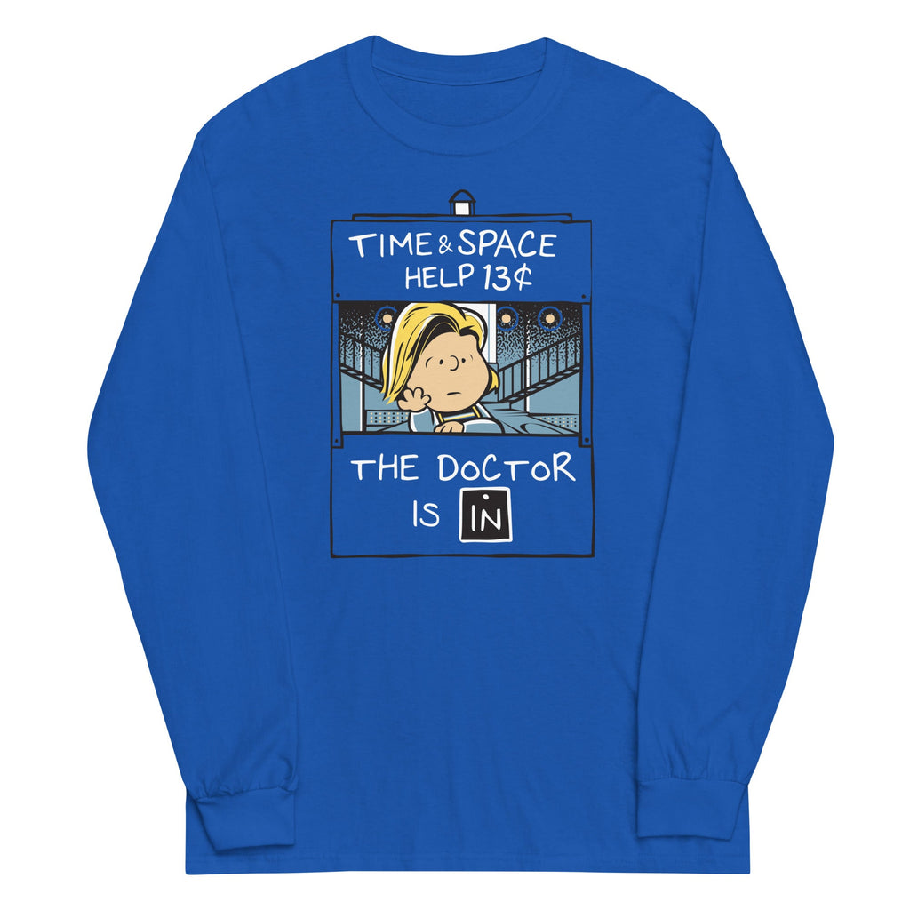 13th Doctor Is In Unisex Long Sleeve Tee Hoodie, Sweatshirt | CoreVibeTees.com (Image 1)