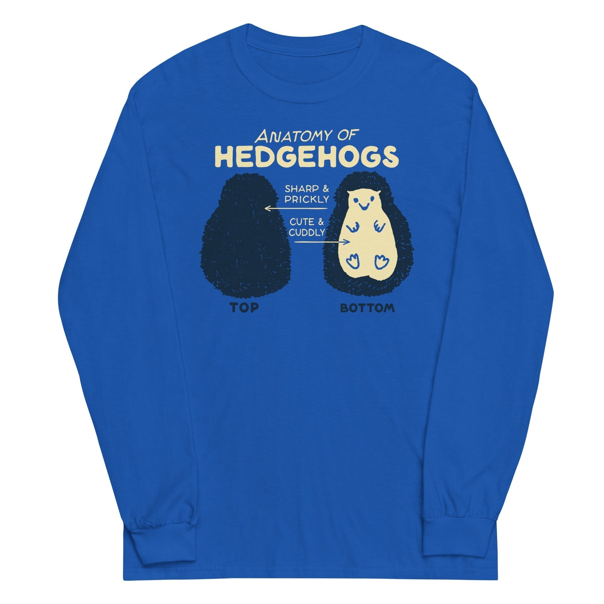 Anatomy Of Hedgehogs Unisex Long Sleeve Tee Hoodie, Sweatshirt | CoreVibeTees.com (Image 1)