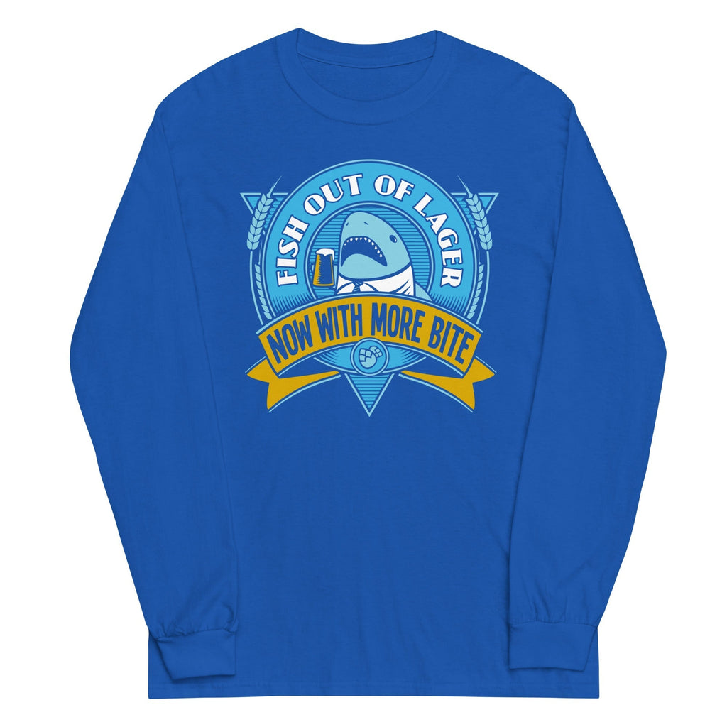 Fish Out Of Lager Unisex Long Sleeve Tee Hoodie, Sweatshirt | CoreVibeTees.com (Image 1)