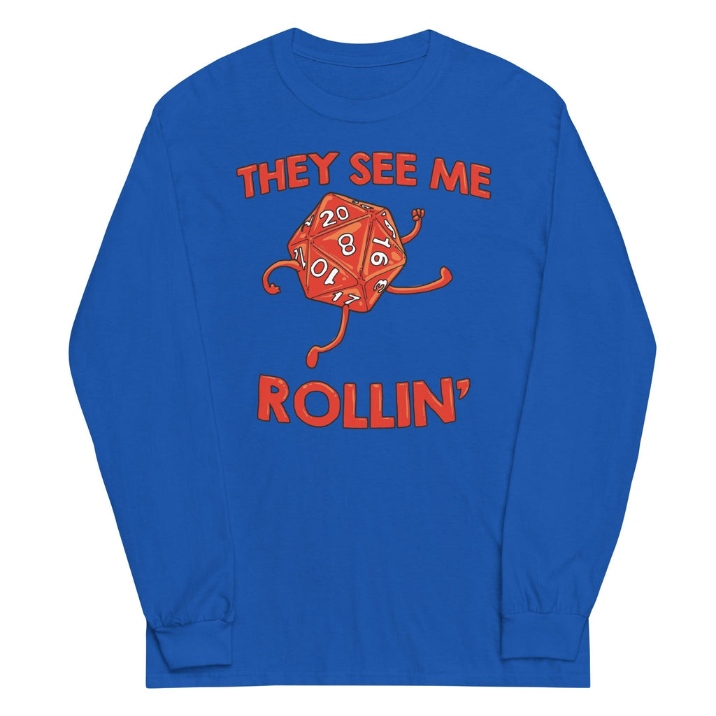 They See Me Rollin' Unisex Long Sleeve Tee Hoodie, Sweatshirt | CoreVibeTees.com (Image 1)