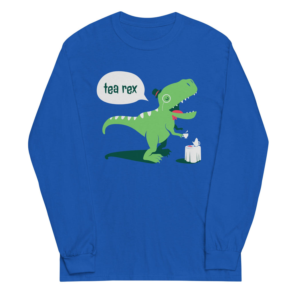 Tea Rex Unisex Long Sleeve Tee Hoodie, Sweatshirt | CoreVibeTees.com (Image 3)