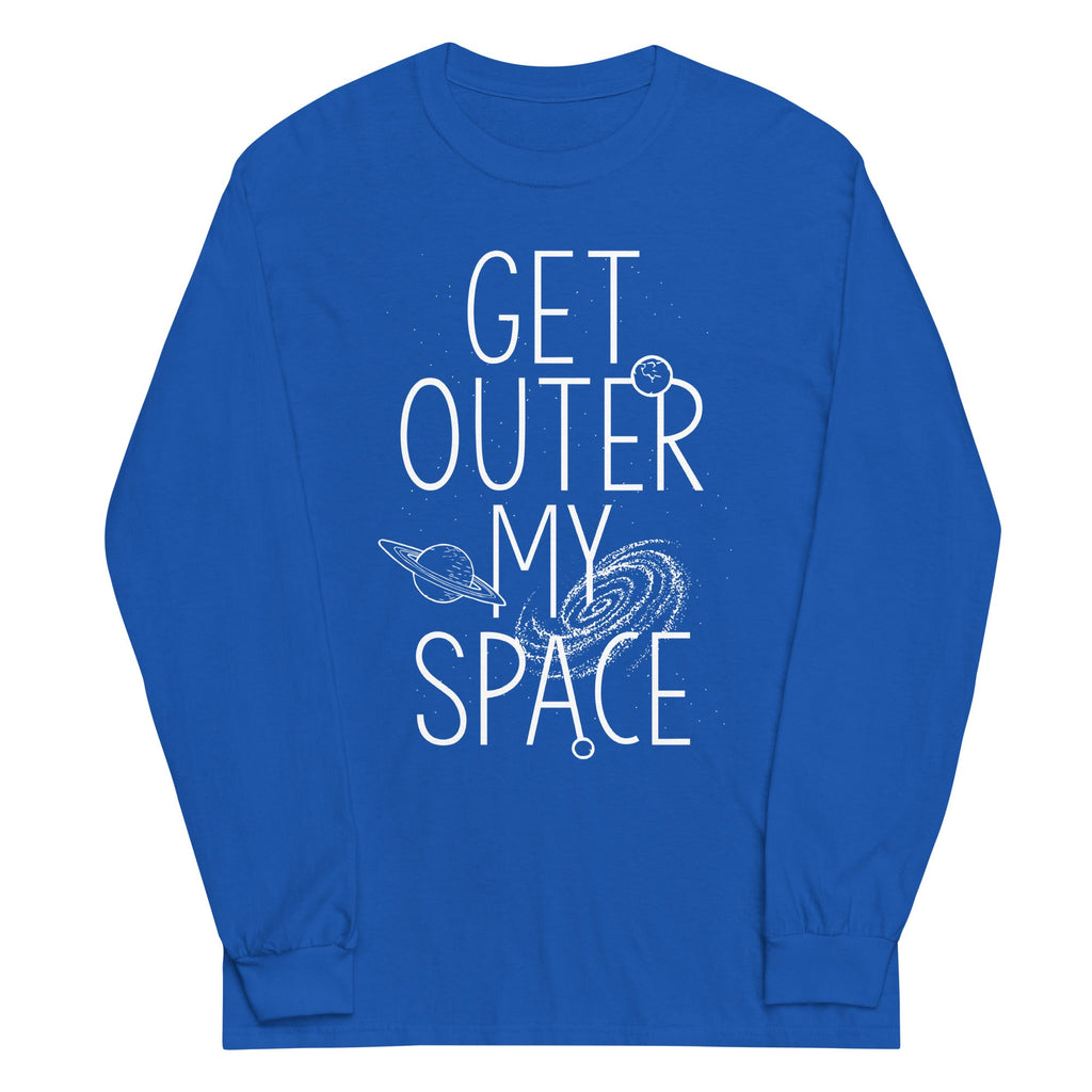 Get Outer My Space Unisex Long Sleeve Tee Hoodie, Sweatshirt | CoreVibeTees.com (Image 5)