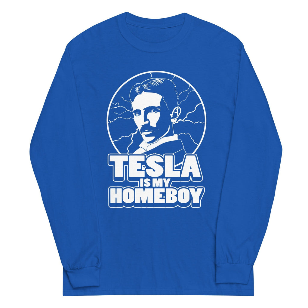 Tesla Is My Homeboy Unisex Long Sleeve Tee Hoodie, Sweatshirt | CoreVibeTees.com (Image 5)