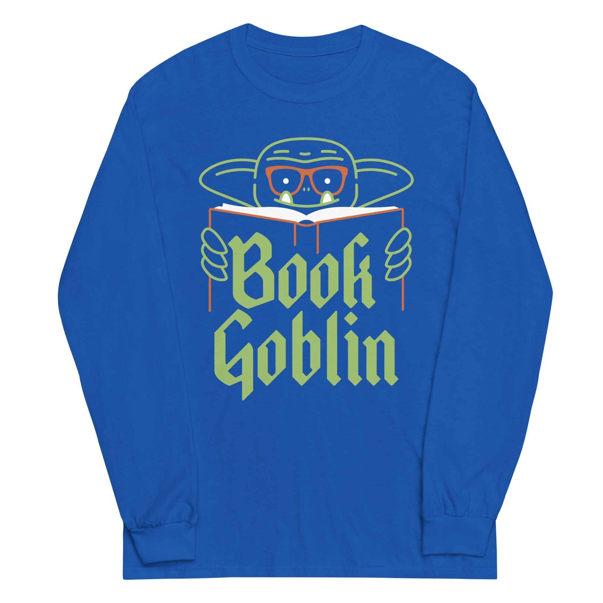 Book Goblin Unisex Long Sleeve Tee Hoodie, Sweatshirt | CoreVibeTees.com (Image 5)