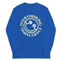 Overthinking Everything Unisex Long Sleeve Tee Hoodie, Sweatshirt | CoreVibeTees.com (Image 1)
