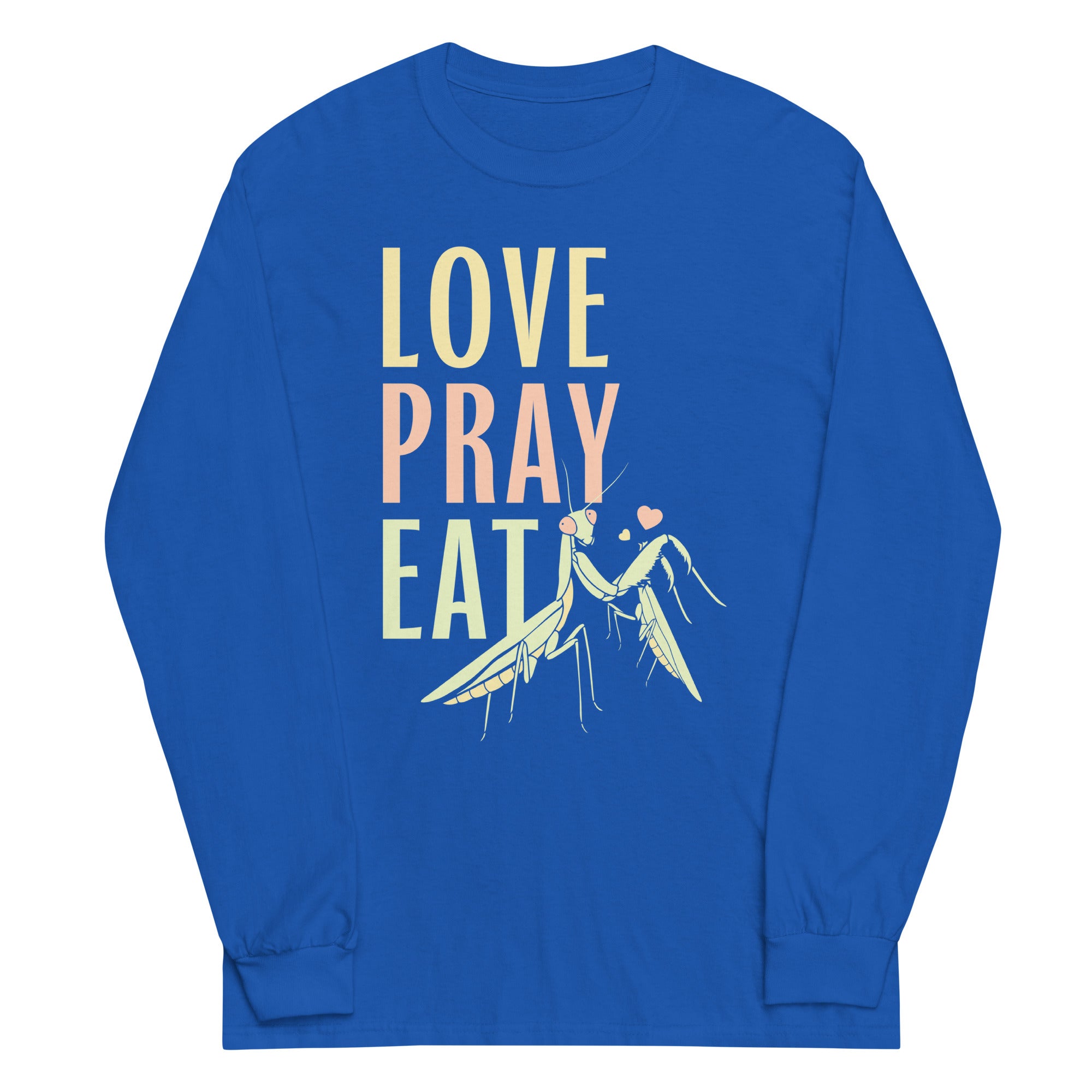Love Pray Eat Unisex Long Sleeve Tee Hoodie, Sweatshirt | CoreVibeTees.com (Image 5)