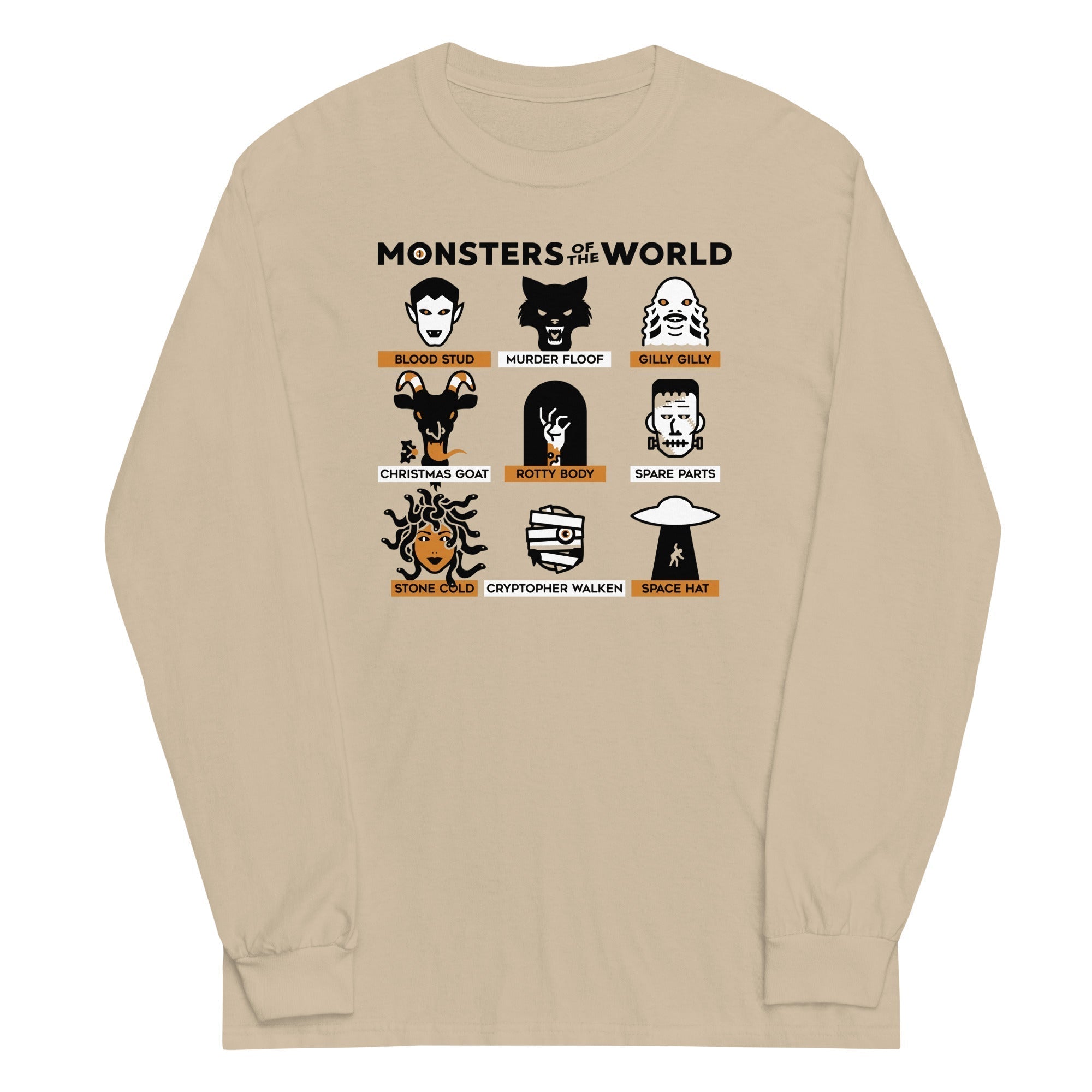 Monsters Of The World Unisex Long Sleeve Tee Hoodie, Sweatshirt | CoreVibeTees.com (Image 4)