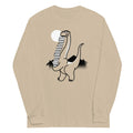 Bookosaurus Unisex Long Sleeve Tee Hoodie, Sweatshirt | CoreVibeTees.com (Image 1)