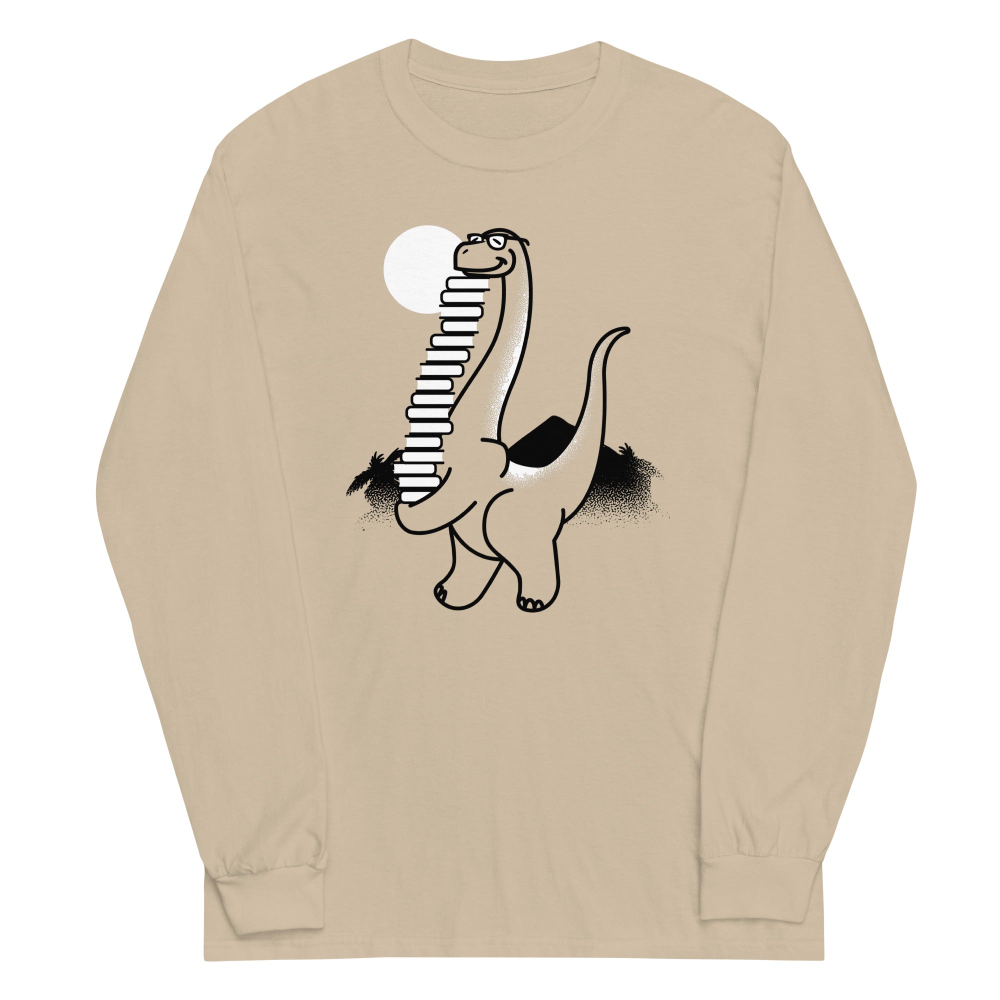Bookosaurus Unisex Long Sleeve Tee Hoodie, Sweatshirt | CoreVibeTees.com (Image 1)