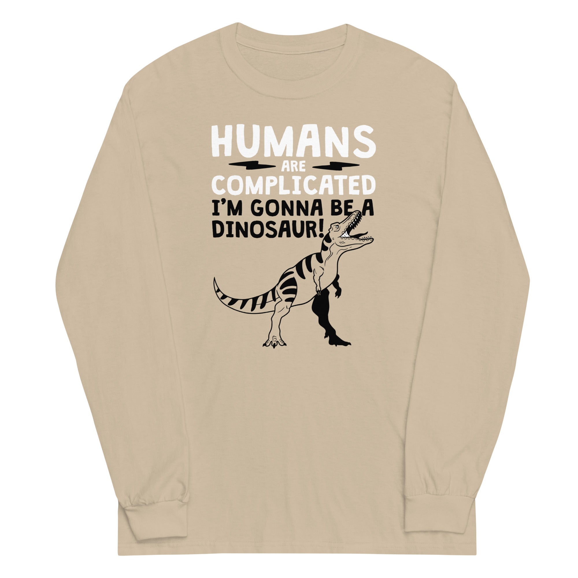 Humans Are Complicated Unisex Long Sleeve Tee Hoodie, Sweatshirt | CoreVibeTees.com (Image 4)