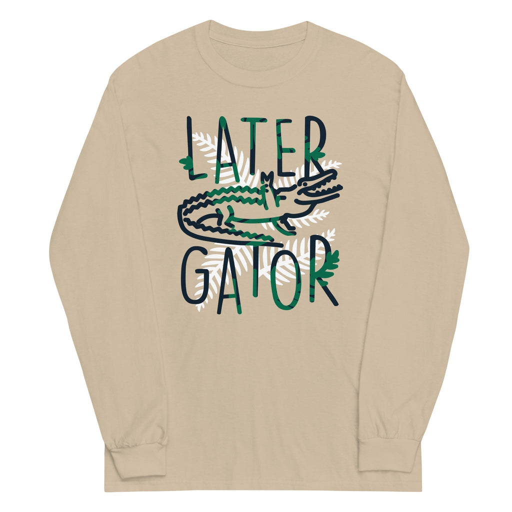 Later Gator Unisex Long Sleeve Tee Hoodie, Sweatshirt | CoreVibeTees.com (Image 3)